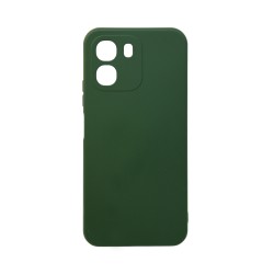 Capa de Silicone com Moldura de Câmera para Oppo A6 4G/Oppo A6 5G/Oppo A6x 4G/Oppo A6x 5G Verde Oscuro